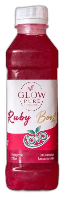 Bouteille Ruby Boost 3D — Glow Pure